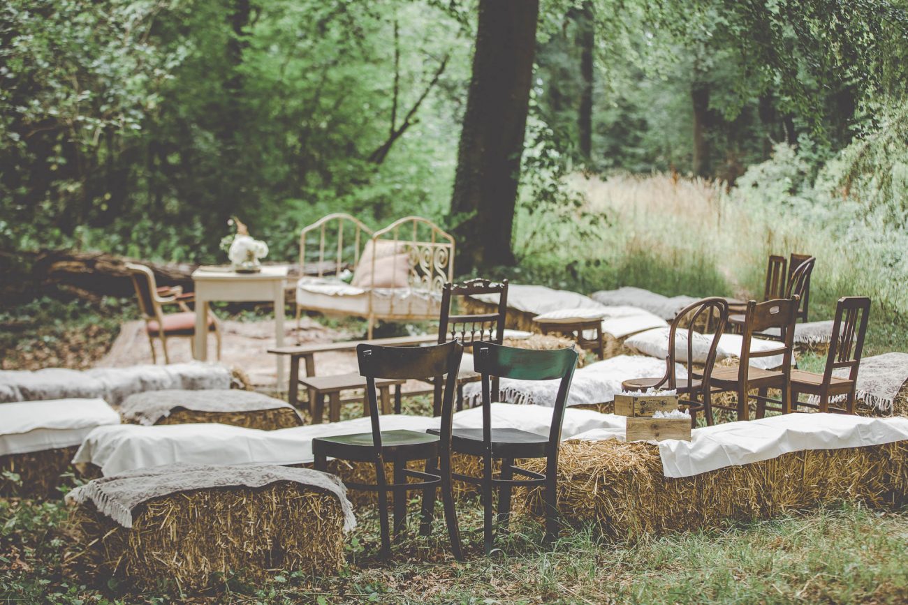 Wunderschöne Waldhochzeit mit Hochzeitsdekoration von AriSi, Member of Blackforest Wedding Crew.